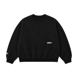 gek essential black crewneck